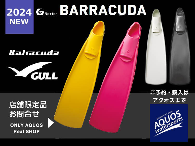GULL(ガル)バラクーダフィン2024年モデル店舗在庫状況のご案内 