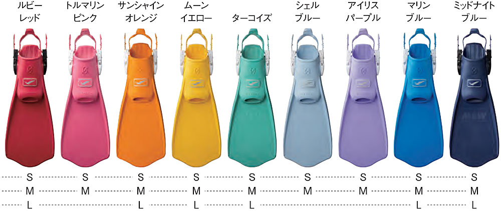 イビングフィン　GULL（ガル）ミュー・サイファーGF-2335