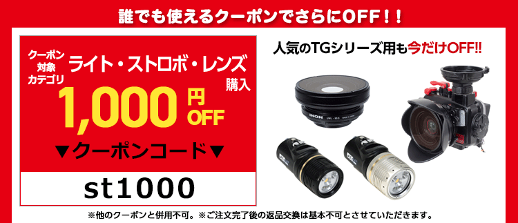 【クーポン対象】ライト・ストロボ・レンズ1,000円OFF!!