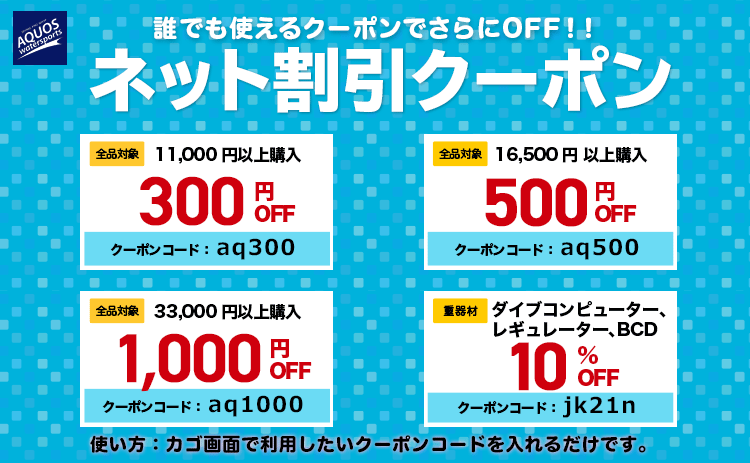 誰でも使えるネット割引クーポンでさらにOFF!